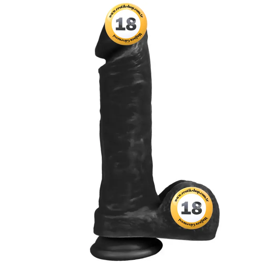 Xise Dildo Series Wolf King 22 cm Realistik Zenci Penis XS-WBC10036-Black