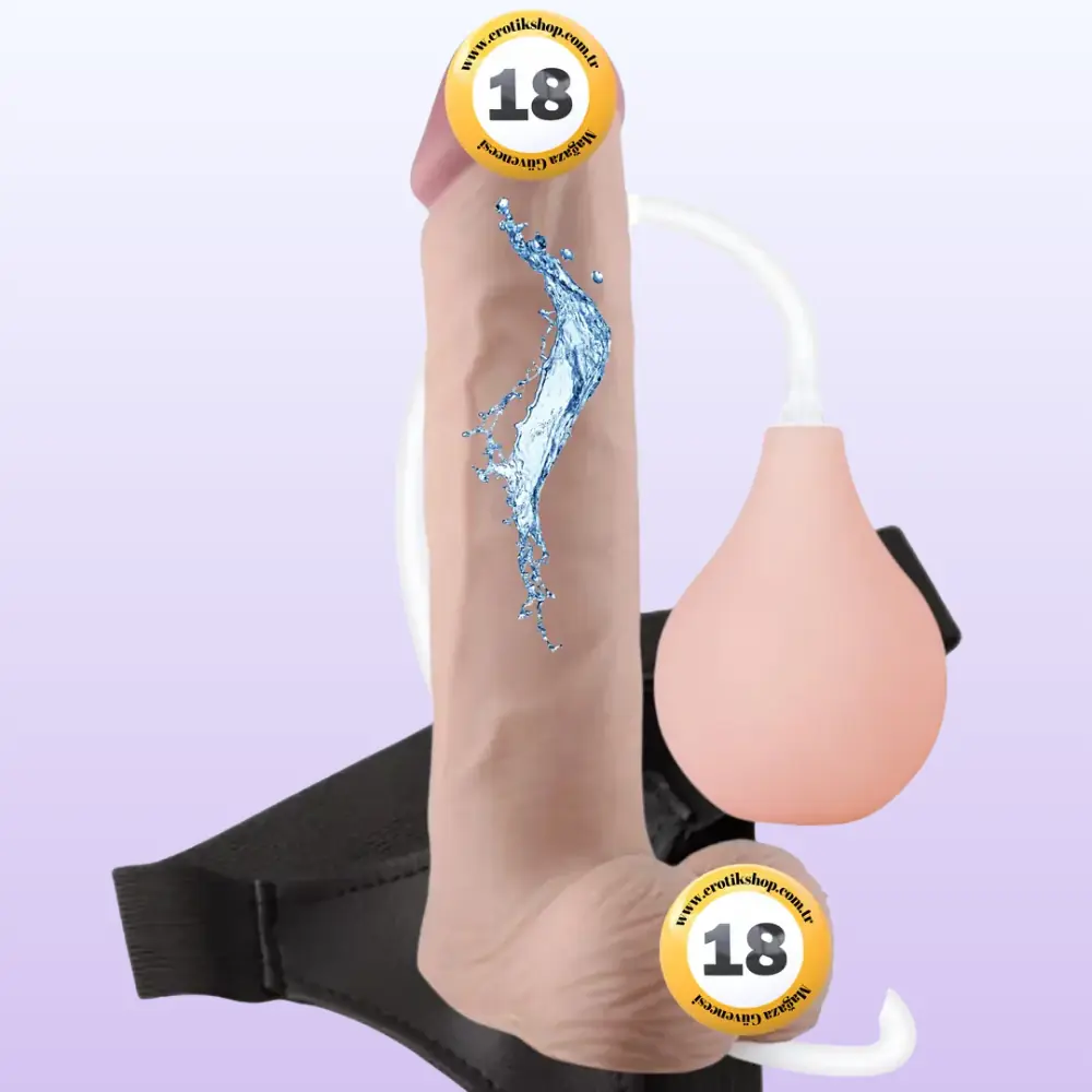 Lovetoy Soft Ejaculation Cock Dildo 23 Cm Kemerli Boşalabilir Realistik Penis LV316003