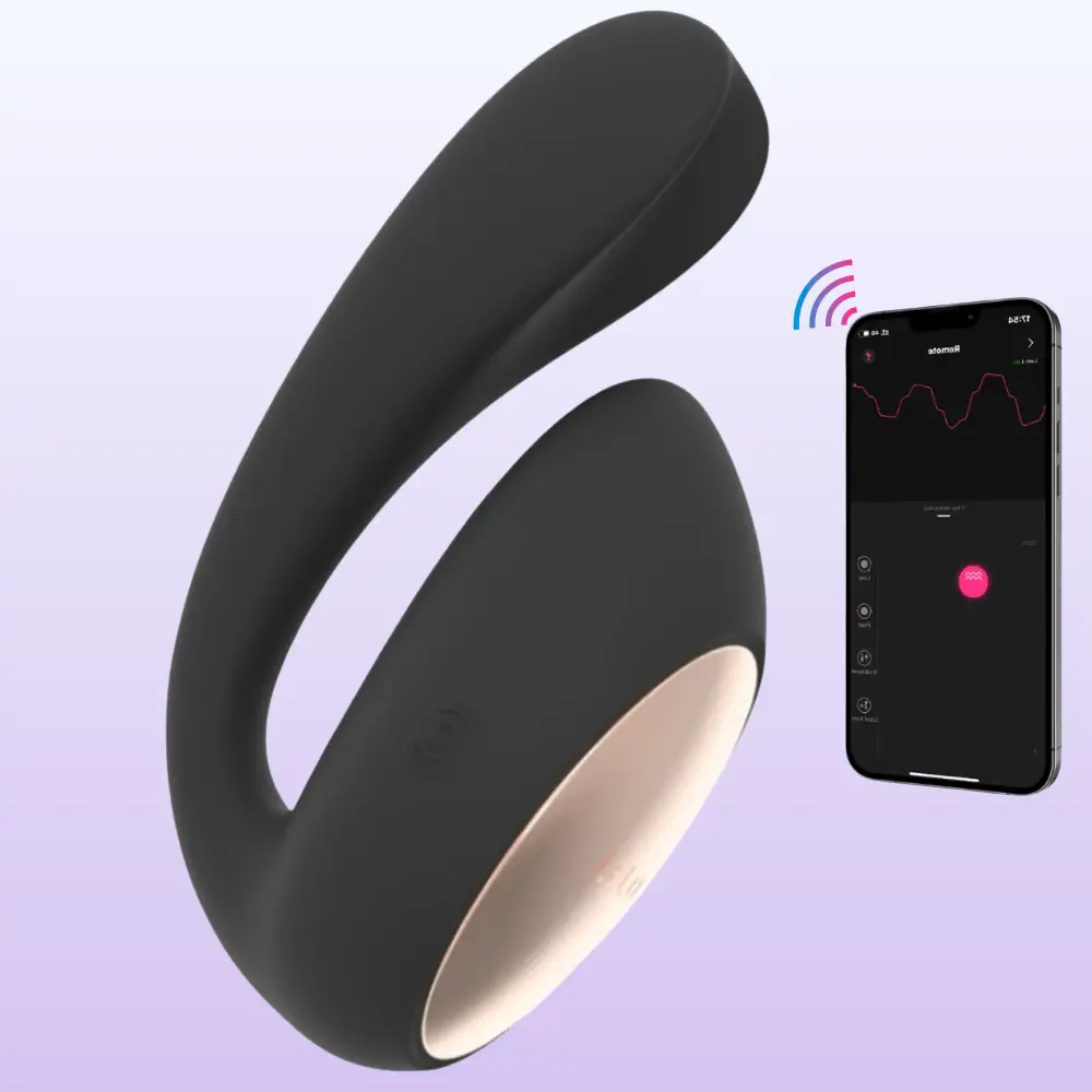 Lelo İda Wave Dual Stimulation Massager Black Telefon Kontrollü Vibratör
