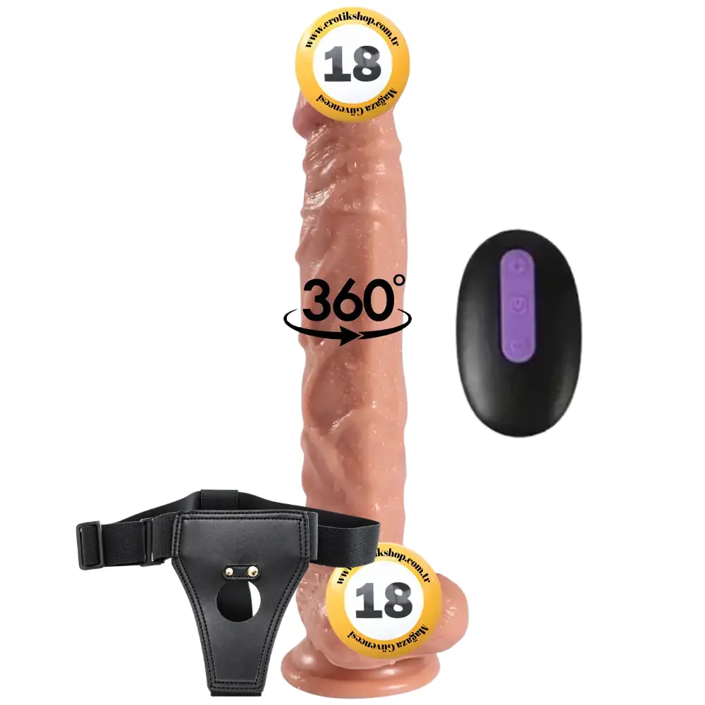 Shequ Jihad Knight 25 Cm Kemerli Dönebilen Realistik Penis
