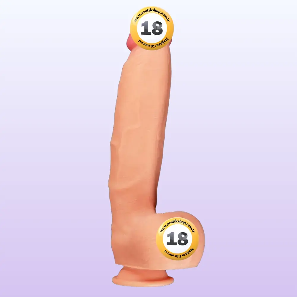 Lovetoy Dual Layered Platinum Silicone Cock 30 cm Realistik Penis LV411012