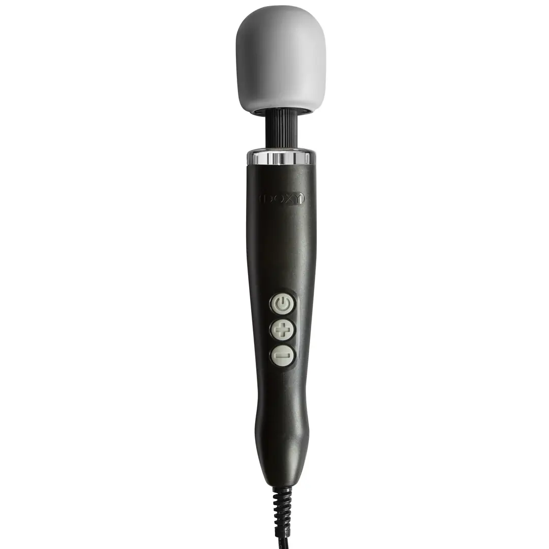Doxy Wand Güçlü Masaj Aleti Metal Döküm Siyah