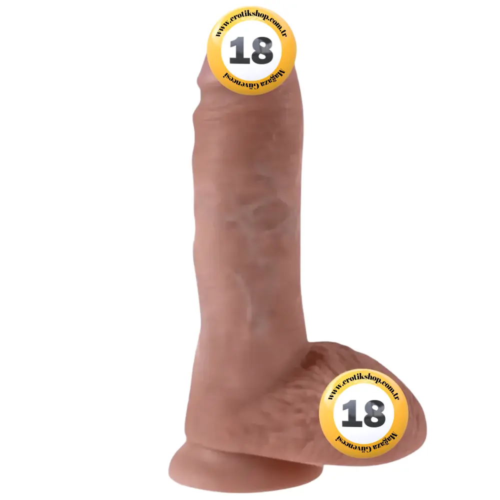 Pipedream King Cock 7 Inch Cock With Balls Amerikan Realistik Penis - Brown