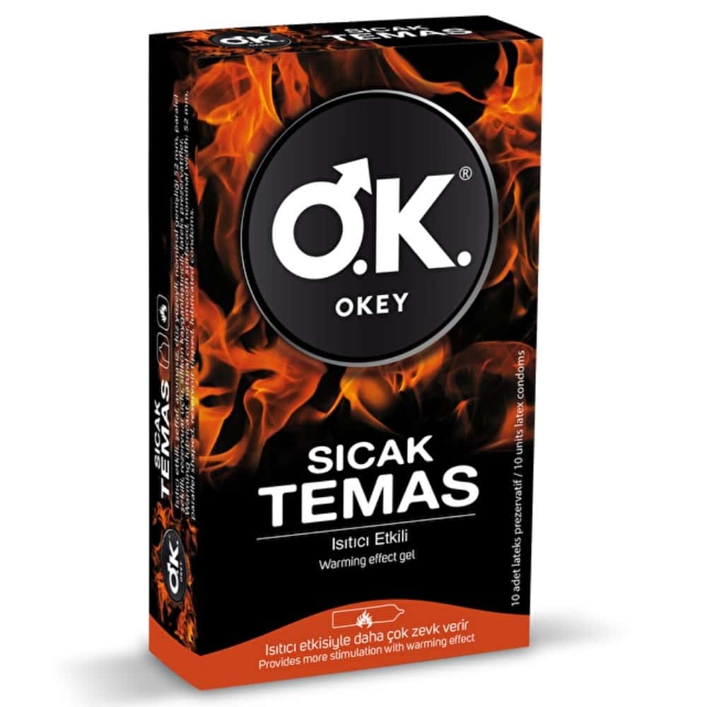 Okey Sıcak Temas 10'lu Prezervatif Kondom