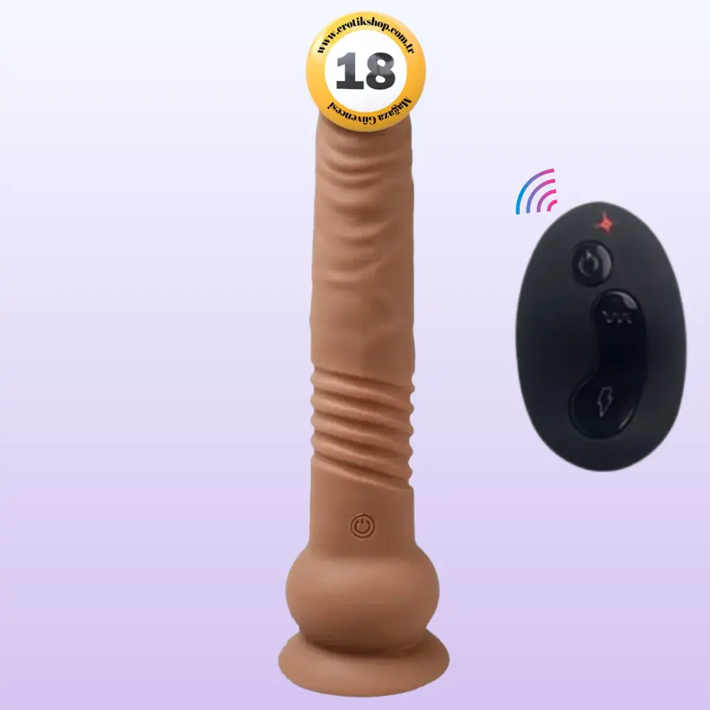 Aphrodisia Escapade Thrusting Dildo Brown İleri Geri Hareketli Titreşimli Penis