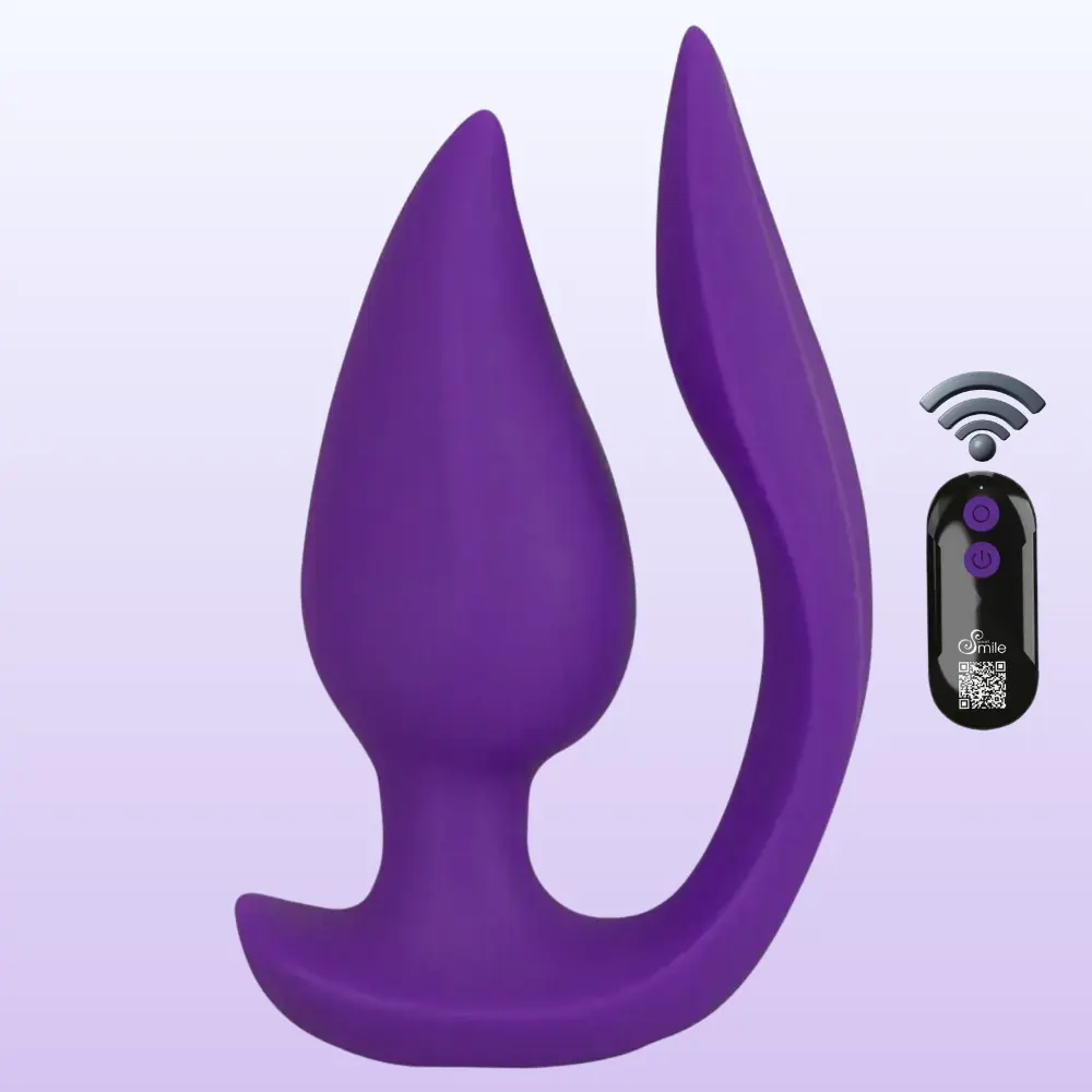 Sweet Smile RC 2'si 1 Arada Unisex Külot Vibratörü ve Anal Plug