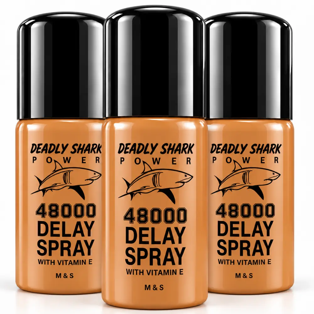 Deadly Shark Delay 48000 3'lü Paket Erkeklere Özel E Vitaminli Penis Spreyi