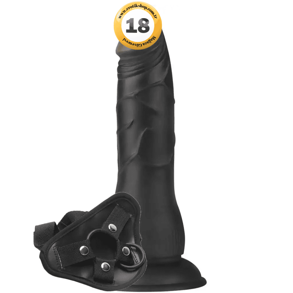 Lovetoy Easy Strapon 19 cm Belden Bağlamalı Zenci Penis LV715026