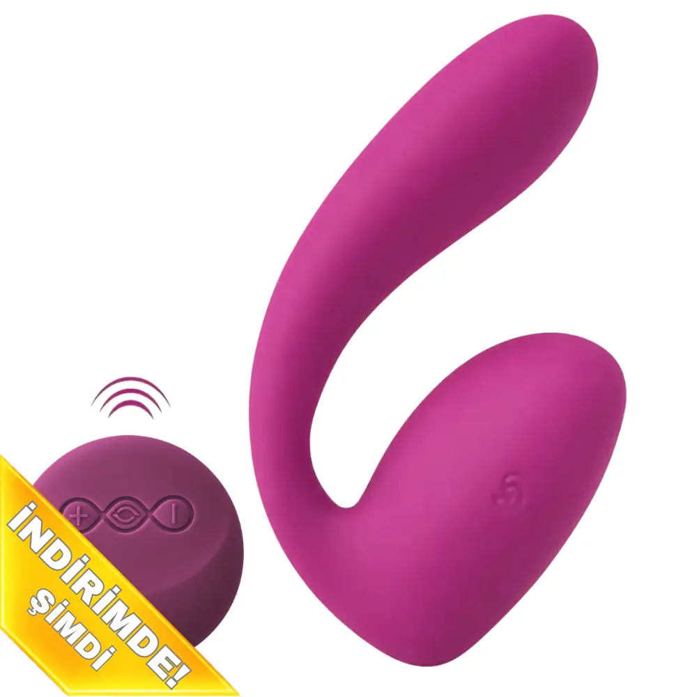 Lelo Ida Remote Control Couple Rotating Massager Cerise Uzaktan Kumandalı Vibratör