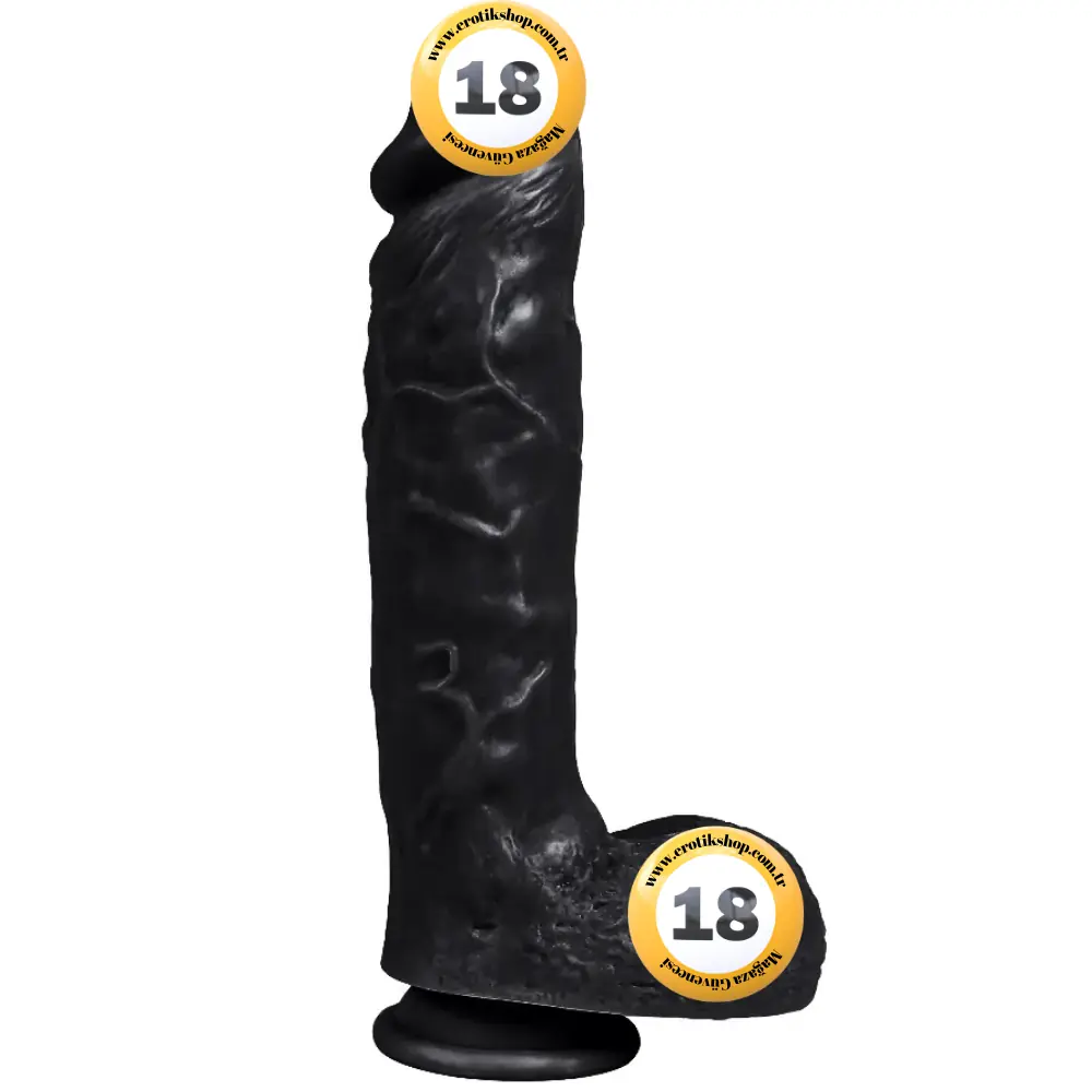 Xise Dildo Series Spartacus 24 cm Realistik Penis XS-WBC10003-Black