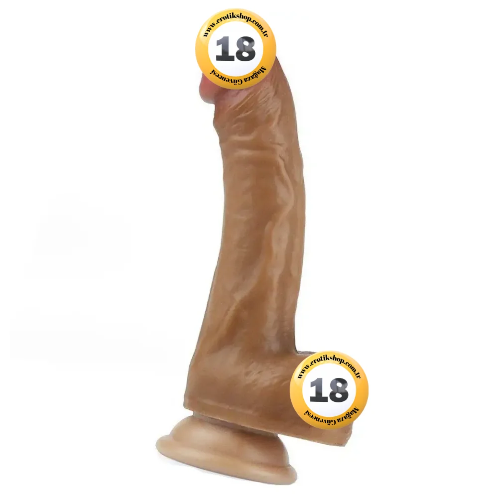 Lovetoy Dual Layered Cock 20 cm Realistik Penis LV4004-Brown