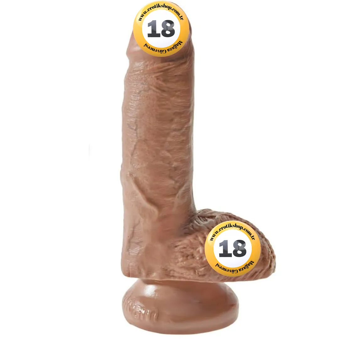 Pipedream King Cock 7 Inch Cock With Balls Amerikan Realistik Penis - Brown