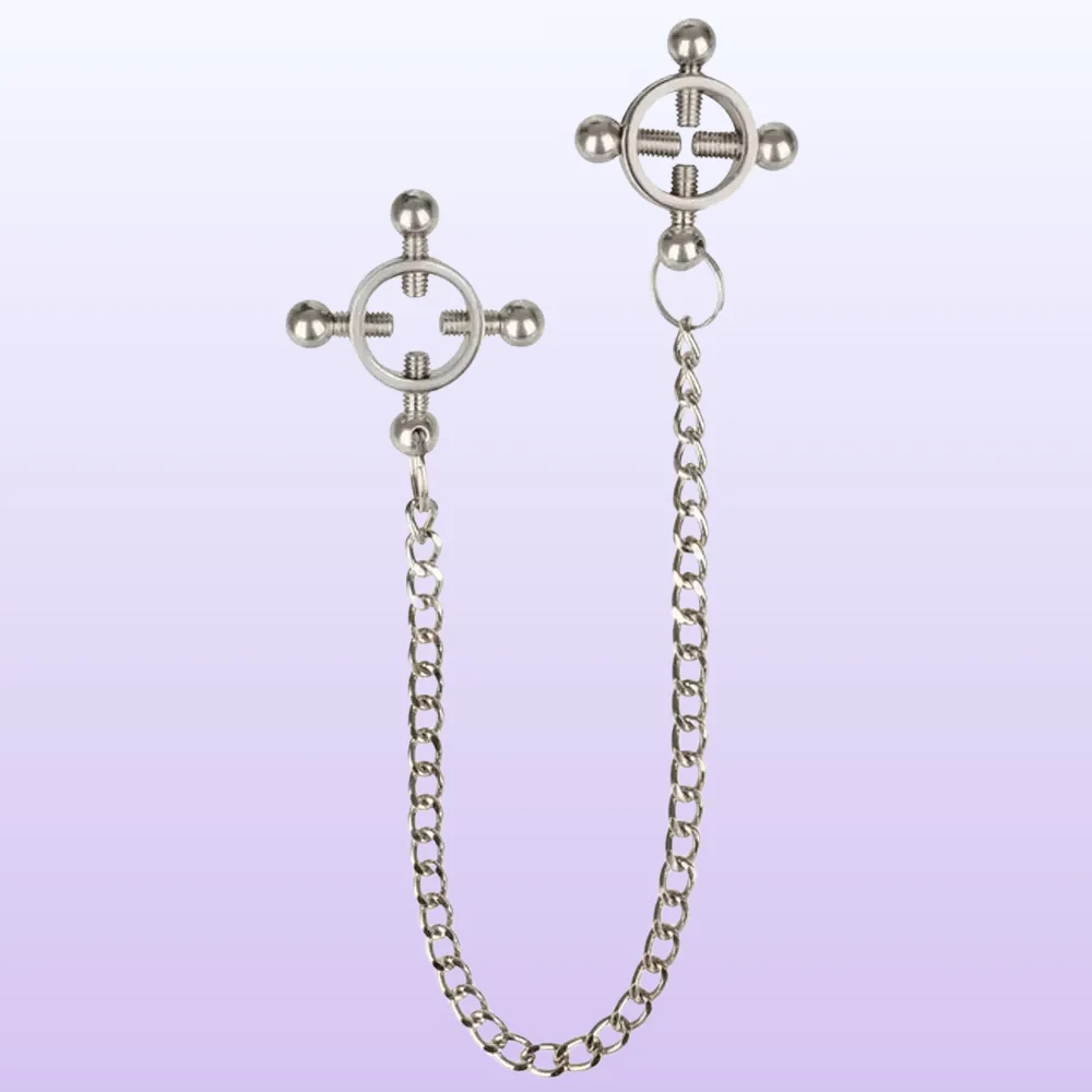 Calexotics 4 Point Nipple Press with Chain Göğüs Klipsi