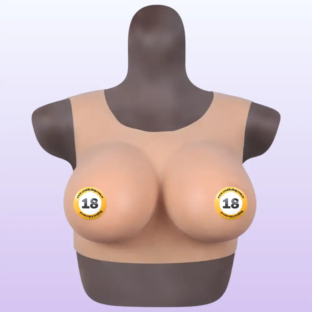 Xise Bodysuit Crossdresser Brown Askılı Giyilebilir Silikon Göğüs Cup C
