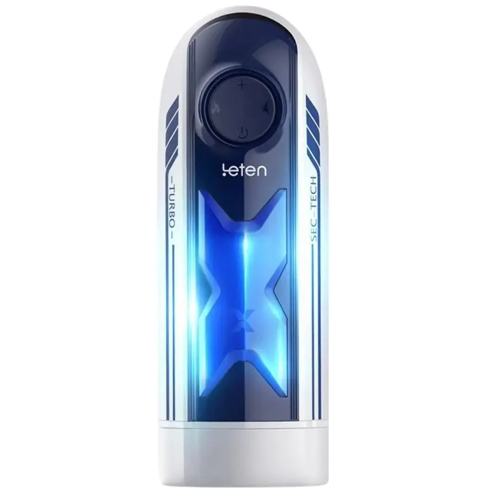 Leten X-Turbo İleri Geri Hareketli Isıtmalı ve Sesli Otomatik Masturbator - White