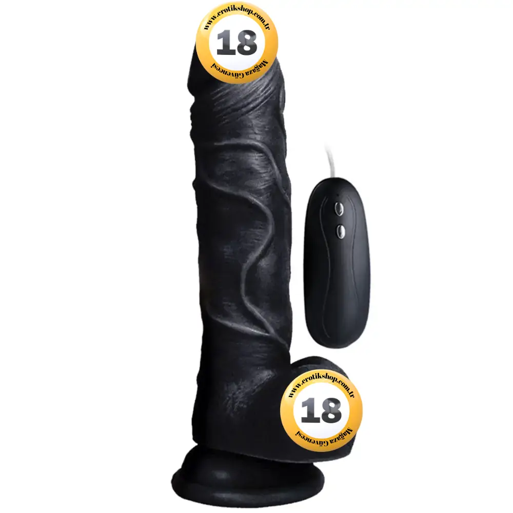 Xise Dildo Series Beat 19 cm Titreşimli Realistik Penis XS-WBC10009-V-Black