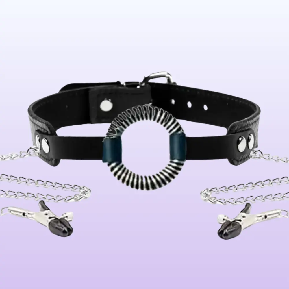 Pipedream Fetish Fantasy Series O-Ring Gag Göğüs Klipsi ve Ağız Topu