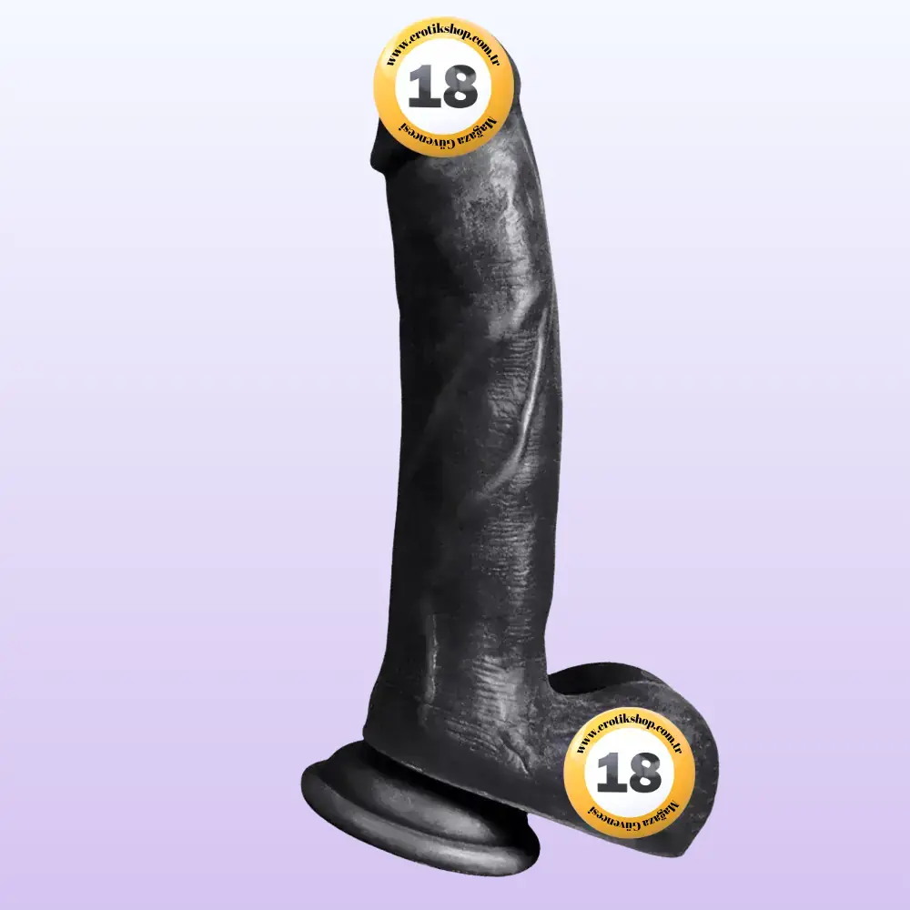 Xise Male Lion Flexible 20 cm Realistik Zenci Penis XS-WBC10031-Black
