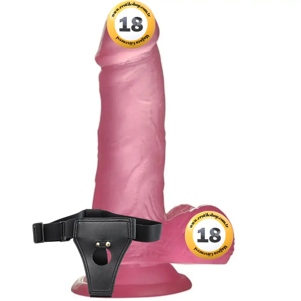 Lovetoy Jelly Studs Pink Small 15 cm Kemerli Jel Dildo LV3102