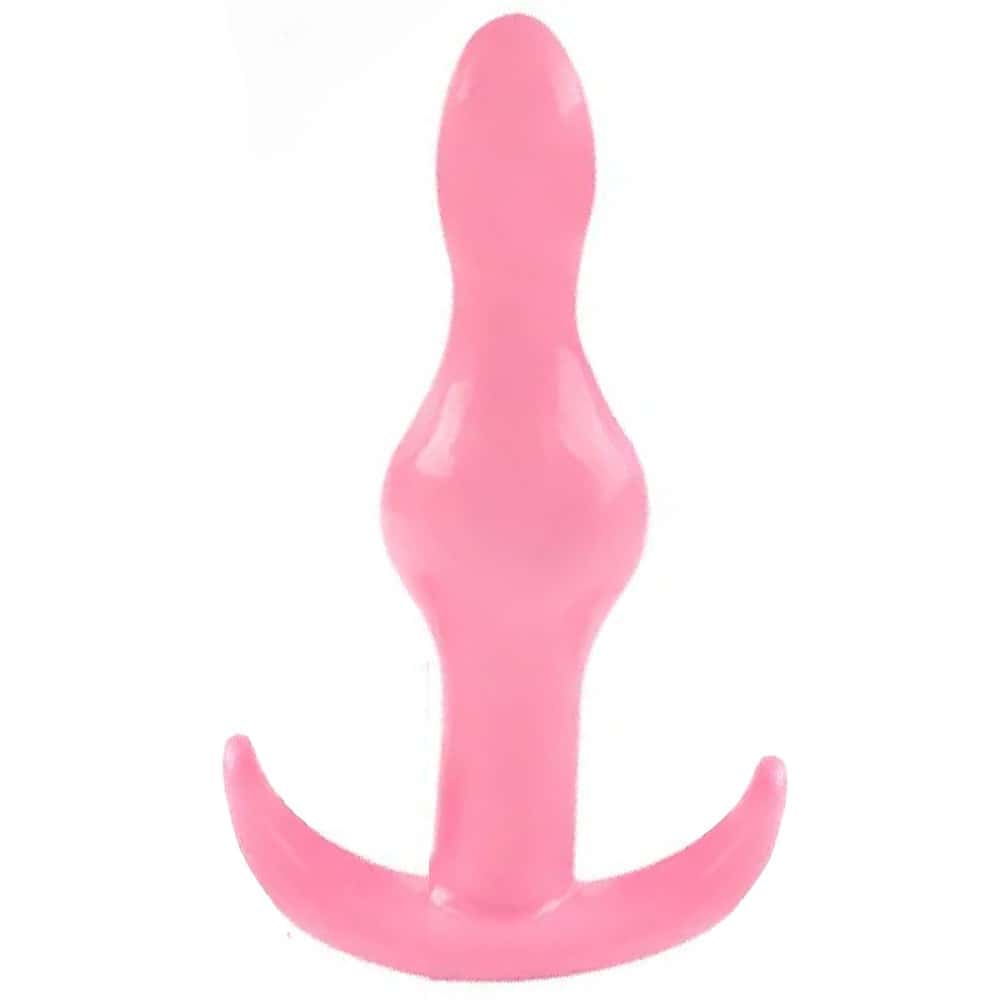 The Anal Fantasy Two Ribbed Silikon Anal Alıştırıcı Plug-Pink