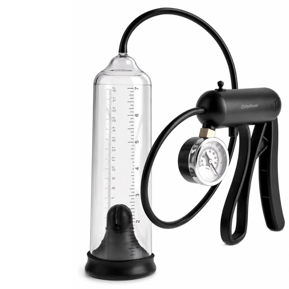 Pipedream Pump Worx Pro-Gauge Power Basınç Göstergeli Penis Pompası