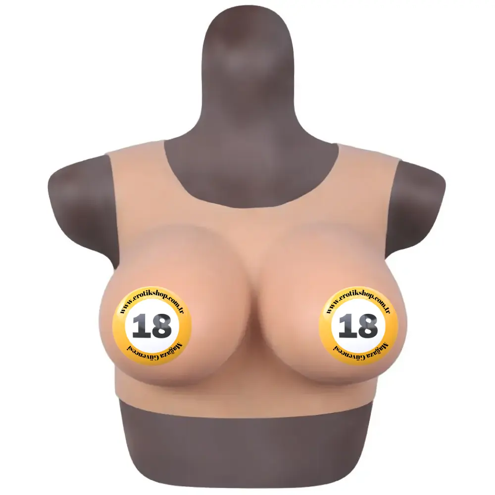 Xise Bodysuit Crossdresser Brown Askılı Giyilebilir Silikon Göğüs Cup C