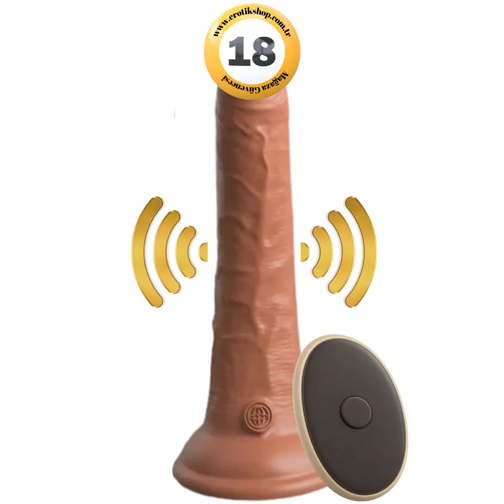 Pipedream King Cock Elite 7'' Natural Doku Uzaktan Kumandalı Realistik Vibratör