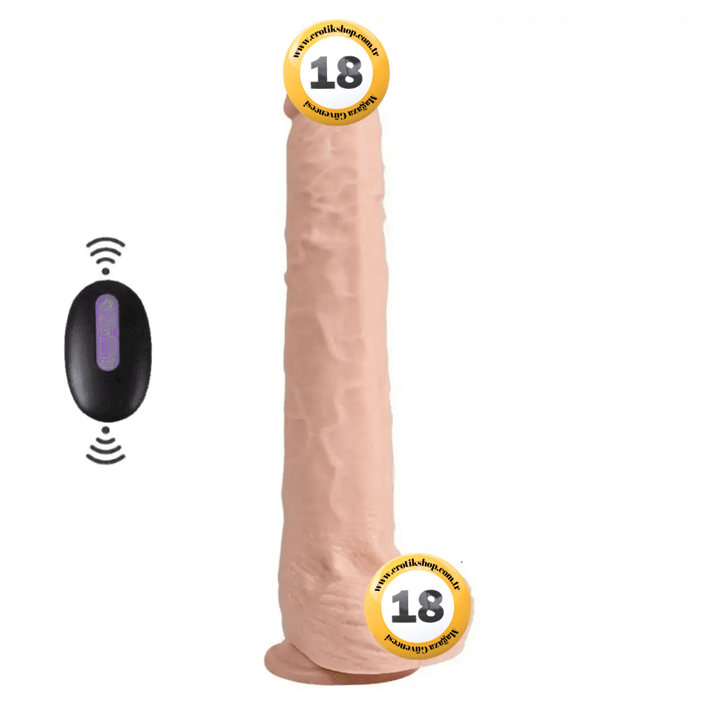Shequ Vibrating Dildo Series Bart 29 cm Titreşimli Realistik Penis SQ-WBE10038