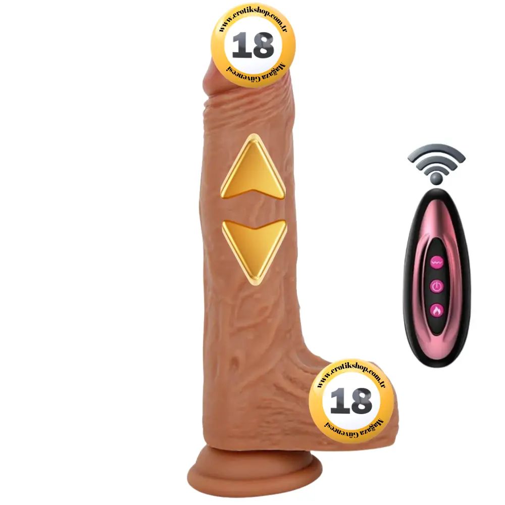 The Dick Marcelo Natural Isıtmalı 22 Cm İleri Geri Hareketli Realistik Penis
