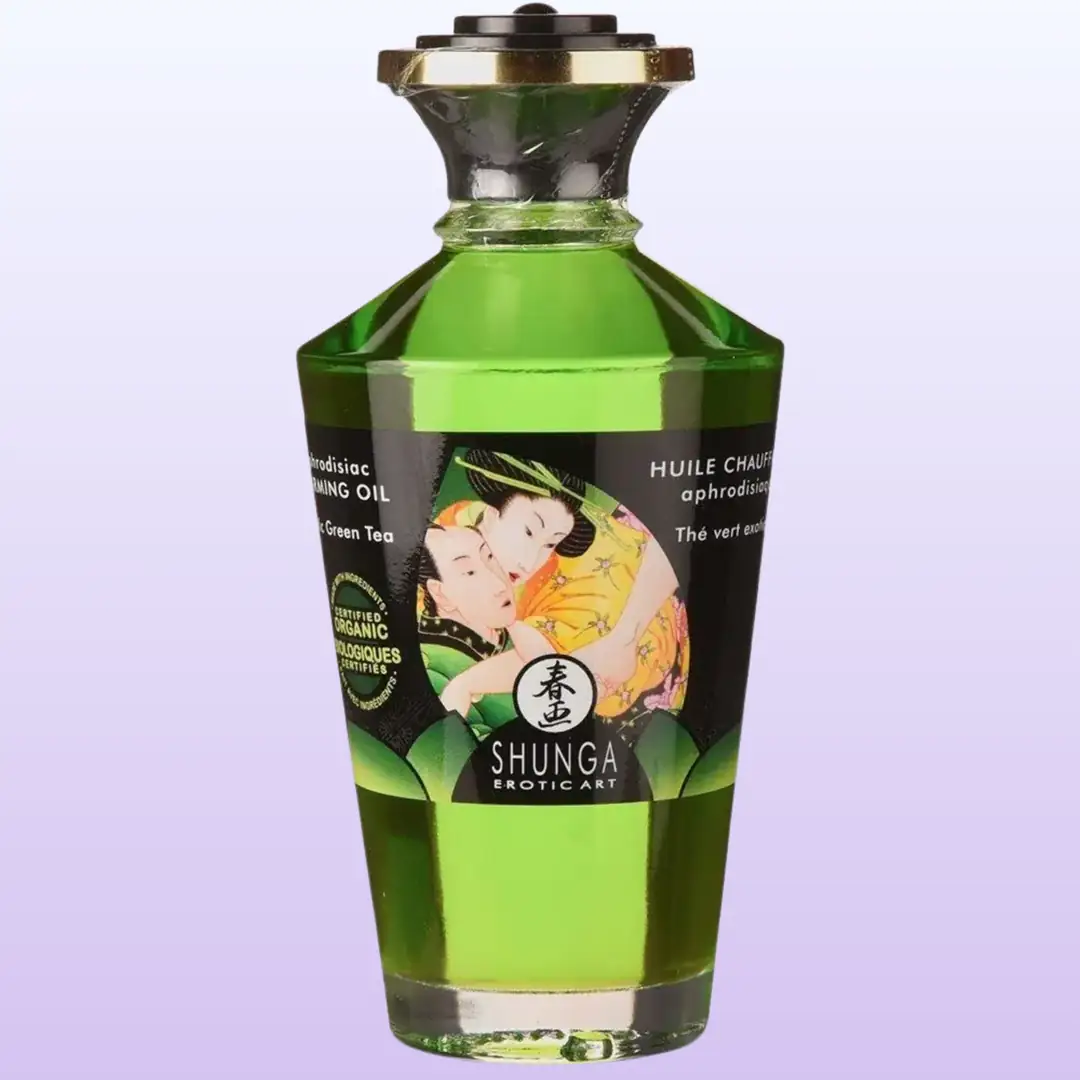Shunga Aphrodisiac Warming Oil Green Tea Aromalı Isıtımalı Masaj Yağı 100 Ml.