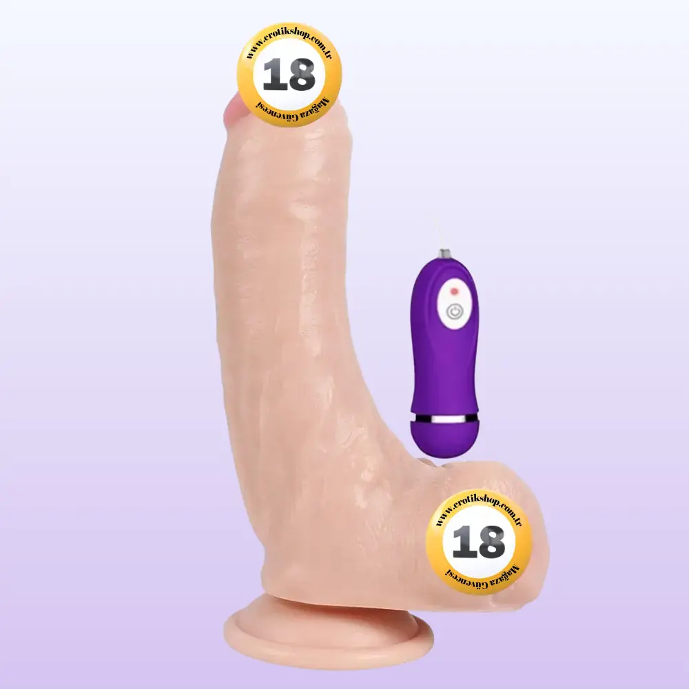 Shequ Vibrating Dildo Lungton 22 Cm Titreşimli Realistik Penis XS-WBC10025-V