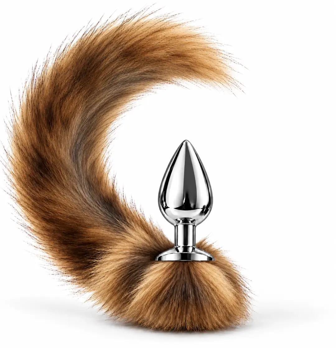 The Anal Fantasy Tail Tilki Kuyruklu Metal Anal Plug – Brown