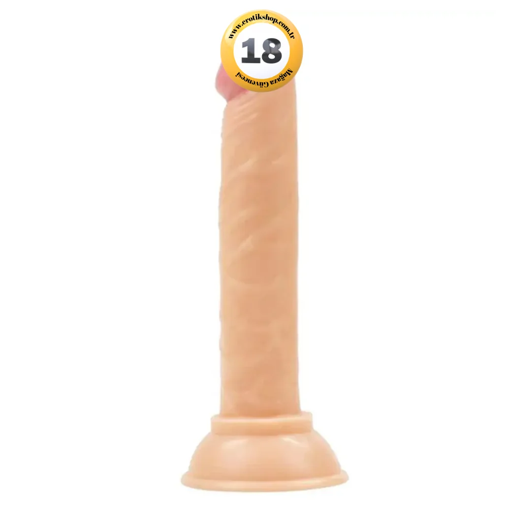 Jelly Silicone 14.5 cm Anal ve Vajinal Realistik Penis-Purple