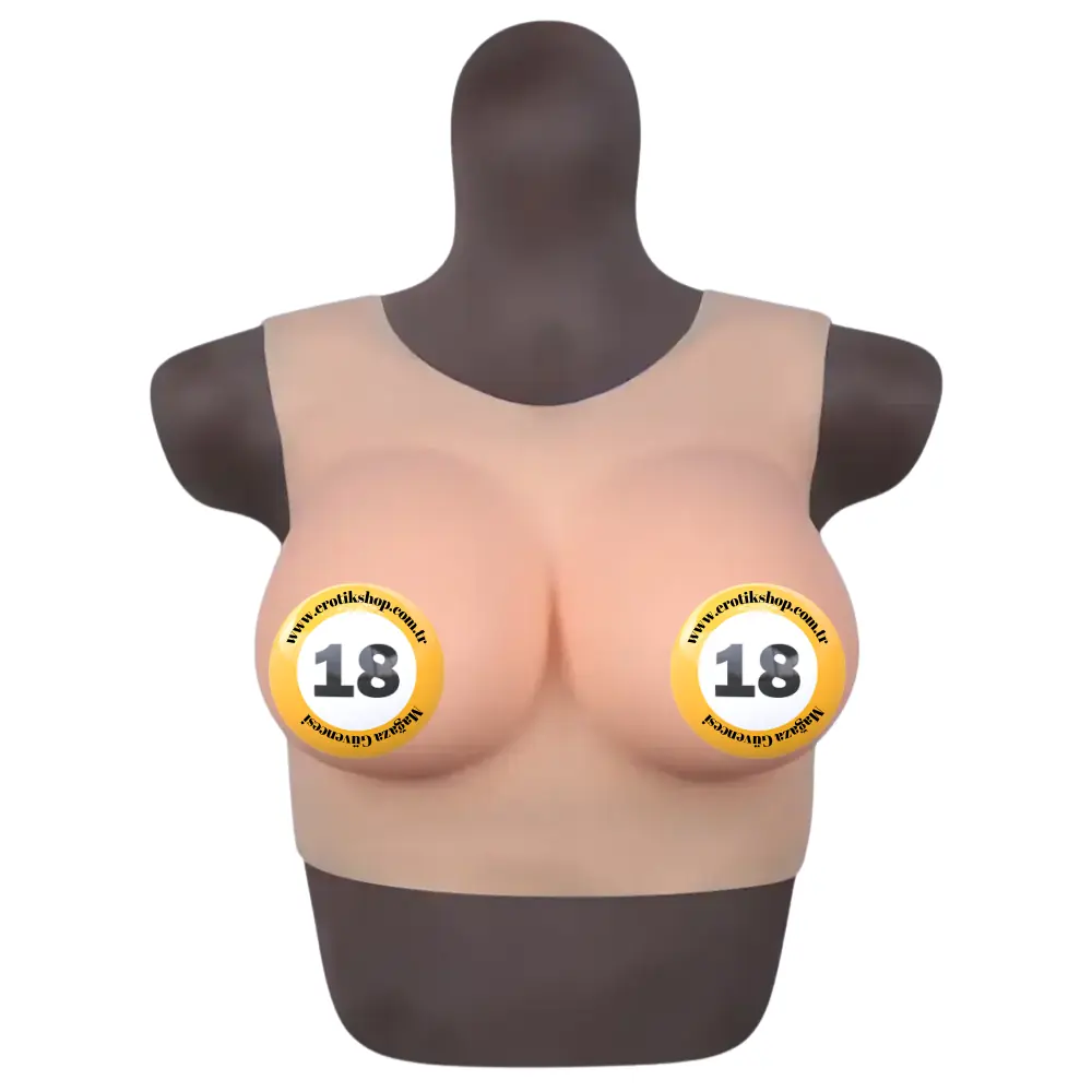 Xise Bodysuit Crossdresser Askılı Giyilebilir Silikon Göğüs Cup D-Large