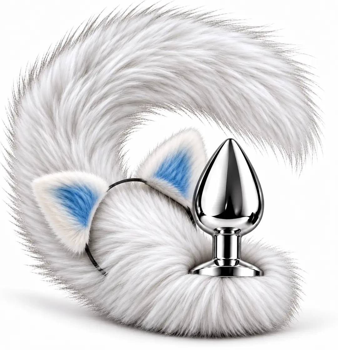 The Anal Fantasy Tail Plug Taçlı Metal Anal Plug-Large