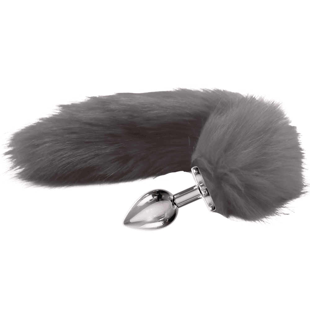 The Anal Fantasy Tail Kuyruklu Metal Anal Plug-Gray