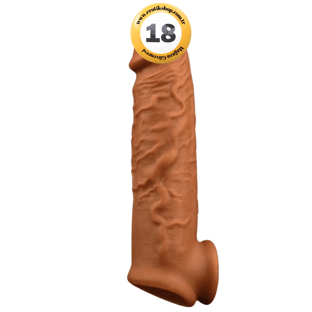 The Penis Sleeve Mega Enlarger Testik Destekli Penis Kılıfı