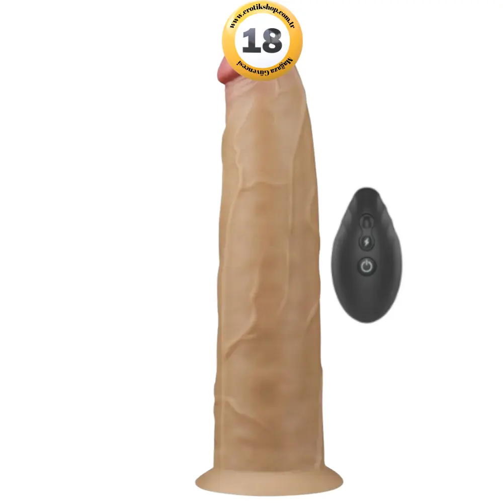 Lovetoy Dual Layered Platinum Silicone 22.8 Cm Titreşimli Realistik Penis