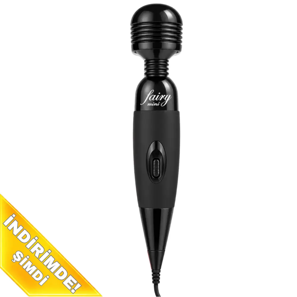 The Massage Vibe Fairy Wand Black Güçlü Titreşimli Elektrikli Masaj Aleti