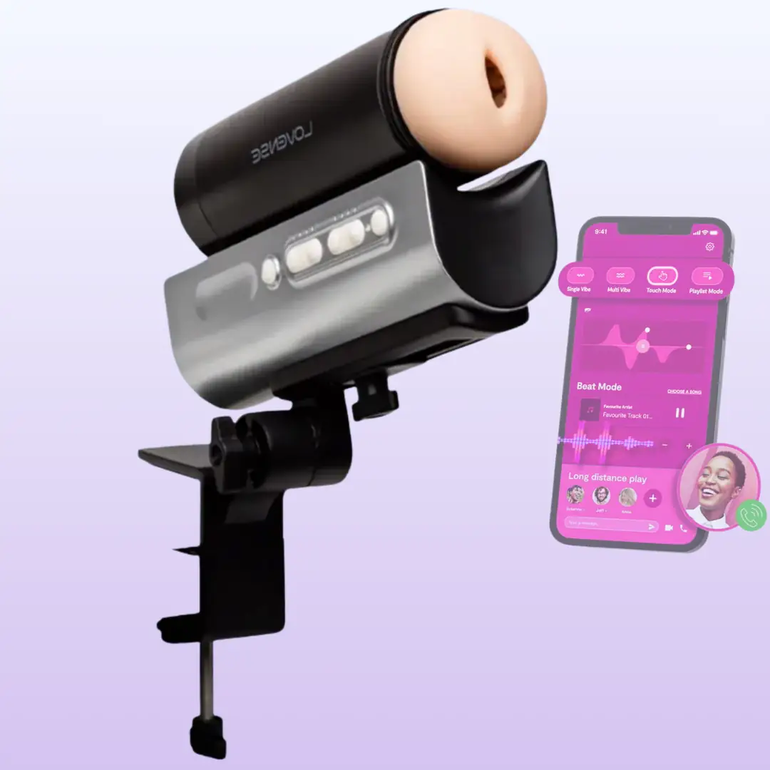 Lovense Solace Pro 2 Telefon Kontrollü İleri Geri Hareketli Mastürbatör