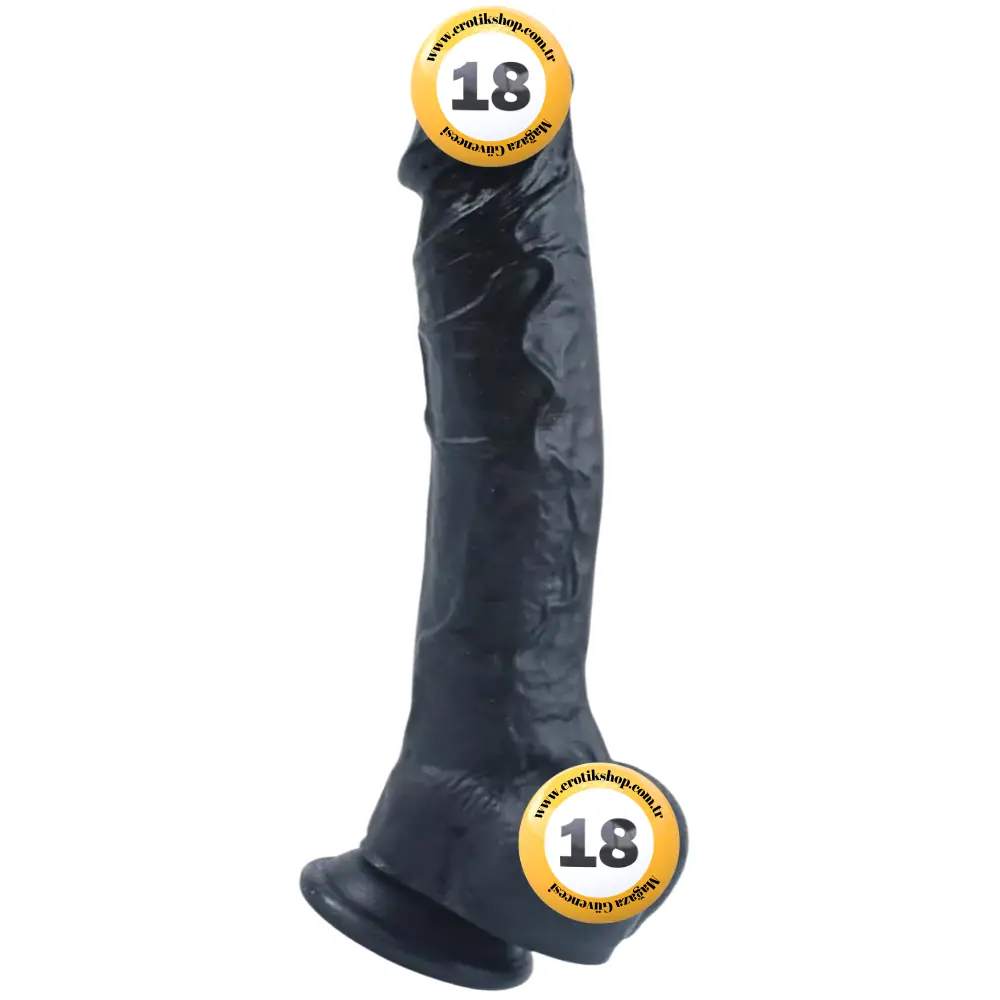 Xise Dildo Series Adonis Realistik Penis 18 Cm - Siyah