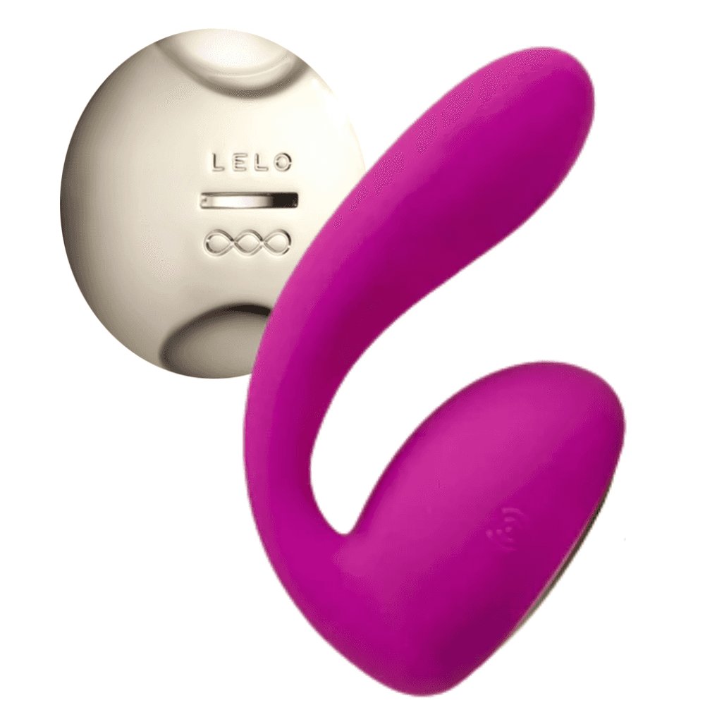Lelo Ida Remote Control Couple Rotating Massager Vibrator-Cerise