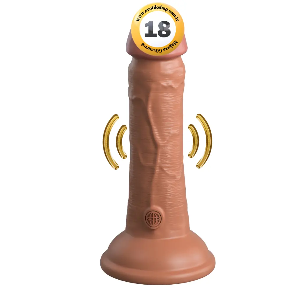 Pipedream King Cock Elite Silicone 6'' Et Doku Titreşimli Amerikan Dildo - Elite 6-Tan