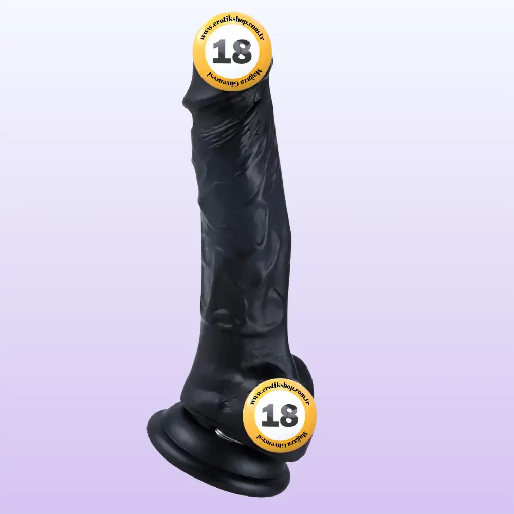 Xise Dildo Series Adonis 18 cm Realistik Zenci Penis XS-WBC10018-Black