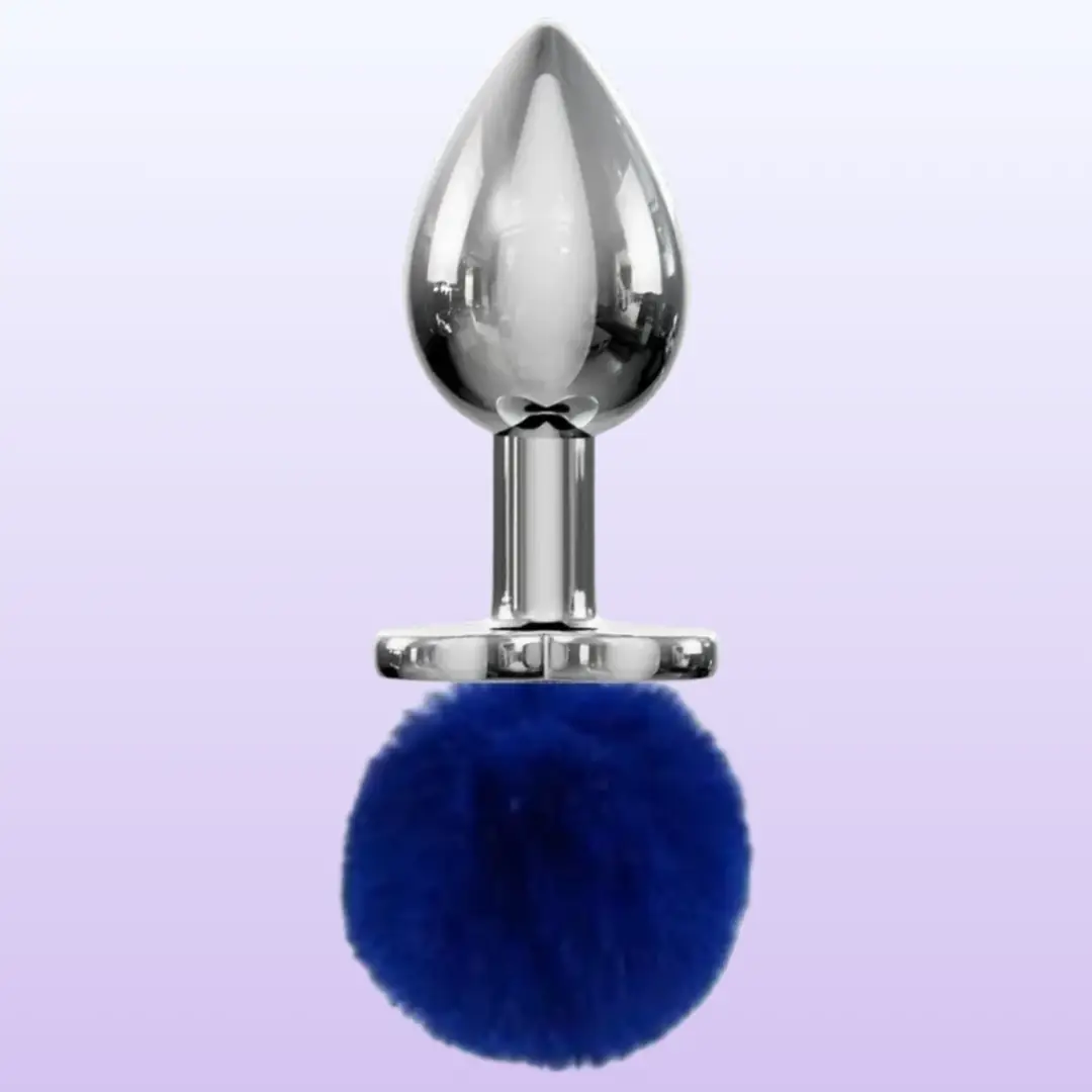 The Anal Fantasy Bunny Tail Peluş Kuyruklu Lüks Metal Anal Plug