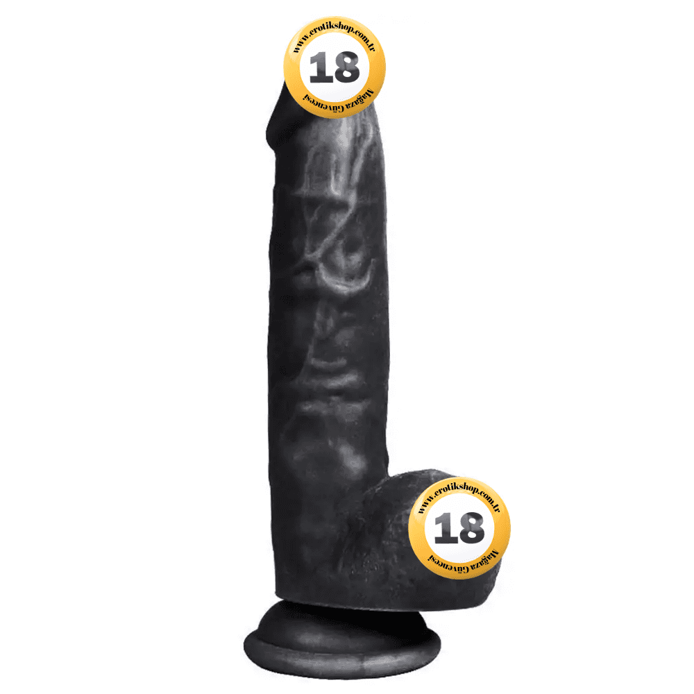Xise Dildo Series Mars 20 cm Realistik Zenci Penis XS-WBC10033-Black