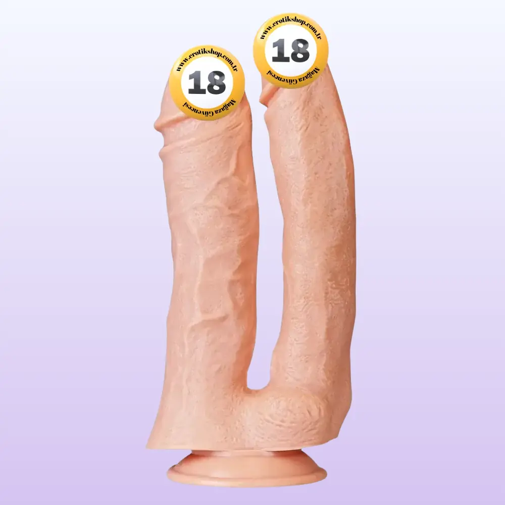 Lovetoy 12 Realistic Mega Double Dildo 33 Cm Çift Taraflı Realistik Penis