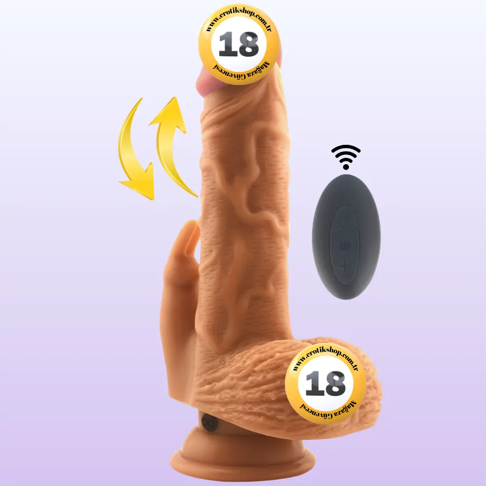 The Dildo Crazy Passion İleri Geri Hareketli Klitoral Realistik Penis