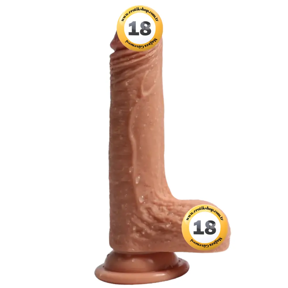 Shequ Dildo Series Crowley's Natural Doku 18 cm Titreşimli Realistik Penis
