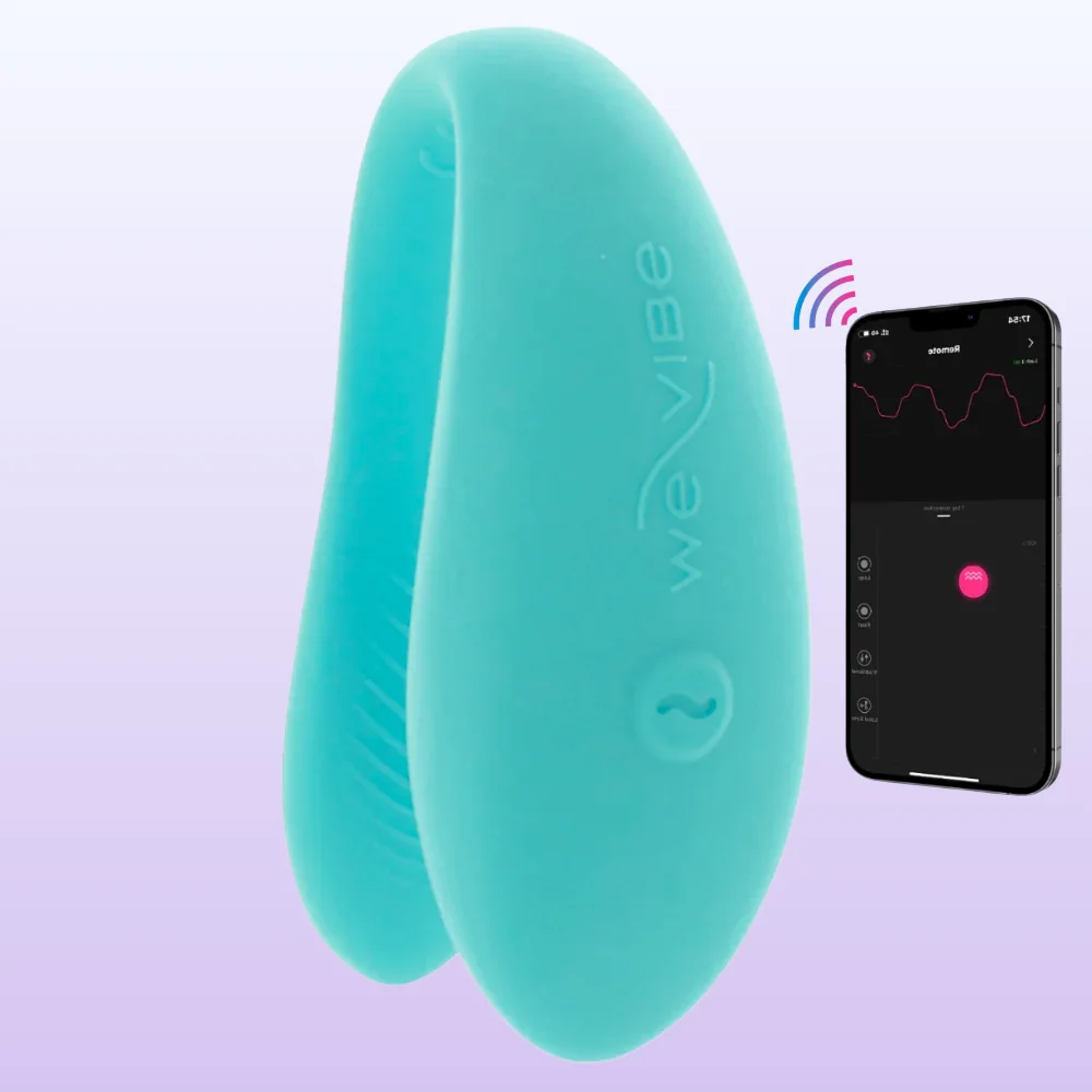 We-Vibe Sync Lite Telefon Kontrollü Çiftlere Özel Vibratör - Mavi